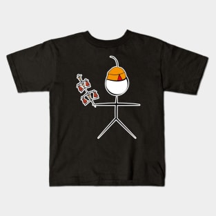 Madeira Island Young Boy Stick Figure inspired by Folklore Kids T-Shirt